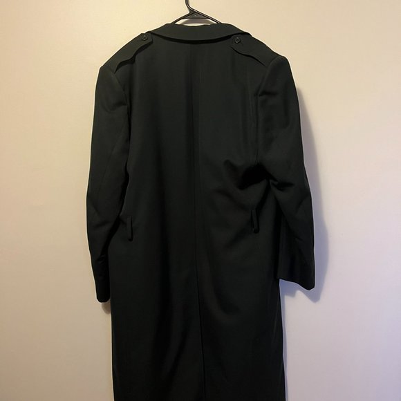 Logistik Unicorp Canadian Military Wool Coat Green Double Breasted Belted Jacket - Picture 2 of 5